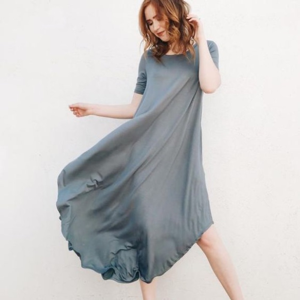 CJLA Stella Dress- Teal Blue